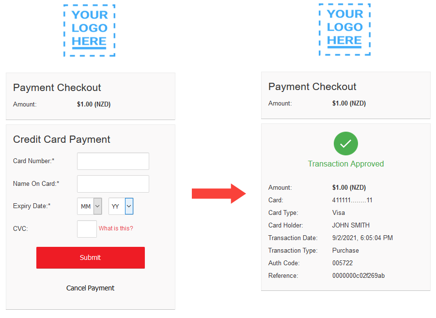 Payment example